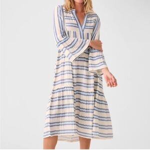 Faherty Vida Cotton Gauze Dress Size Small